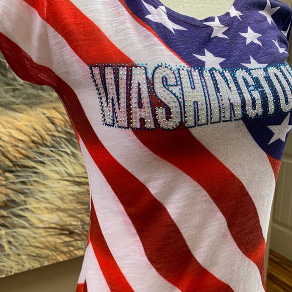 FLAG T-shirt SZ LG NEW - Picture 3 of 9